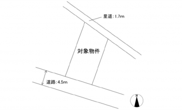 広島市東区矢賀新町、土地の間取り画像です