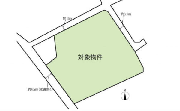 広島市東区馬木、土地の間取り画像です