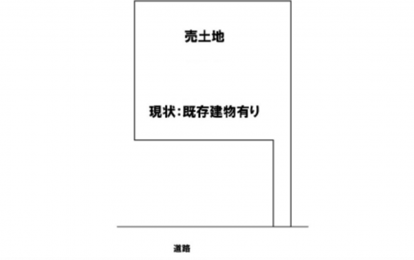 広島市西区庚午北、土地の間取り画像です