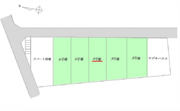 広島市東区温品、土地の間取り画像です
