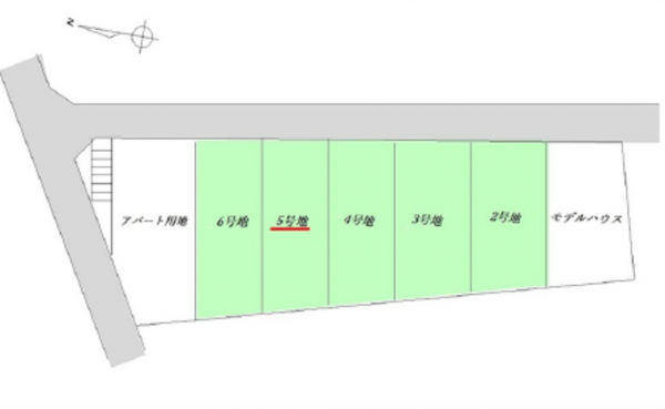 広島市東区温品、土地の間取り画像です