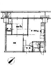 広島市西区庚午南、収益物件/マンションの間取り画像です