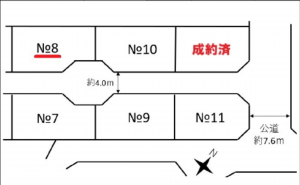 広島市西区庚午南、土地の間取り画像です