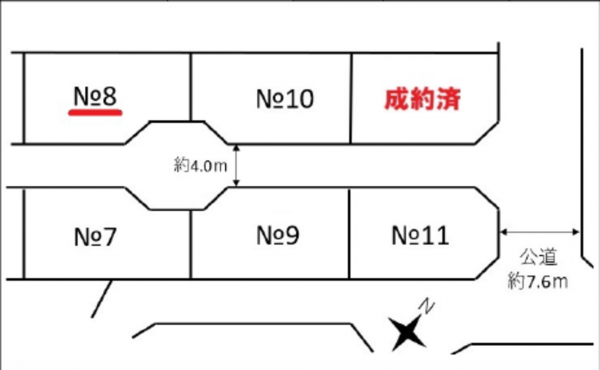 広島市西区庚午南、土地の間取り画像です