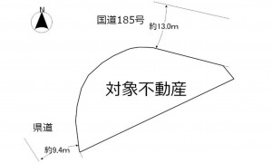 呉市仁方本町、土地の間取り画像です
