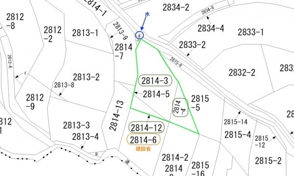呉市阿賀中央、土地の間取り画像です
