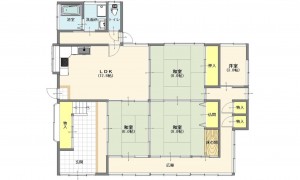 呉市阿賀北、中古一戸建ての間取り画像です