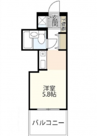 広島市西区天満町、収益物件/マンションの間取り画像です