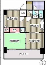 広島市西区天満町、マンションの間取り画像です