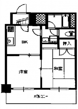 広島市西区天満町、収益物件/マンションの間取り画像です