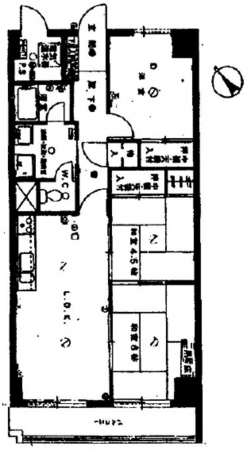 広島市南区南蟹屋、収益物件/マンションの間取り画像です