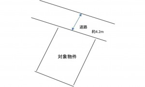 呉市和庄登町、土地の間取り画像です