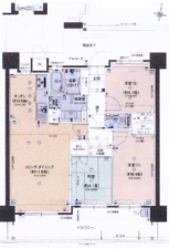 広島市南区東霞町、収益物件/マンションの間取り画像です