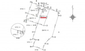 呉市広中新開、土地の間取り画像です