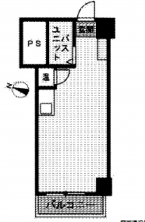広島市南区松川町、収益物件/マンションの間取り画像です