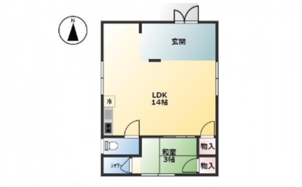 広島市南区向洋大原町、収益物件/住宅の間取り画像です