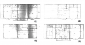 広島市南区宇品西、中古一戸建ての間取り画像です