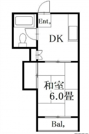 広島市南区大州、収益物件/マンションの間取り画像です