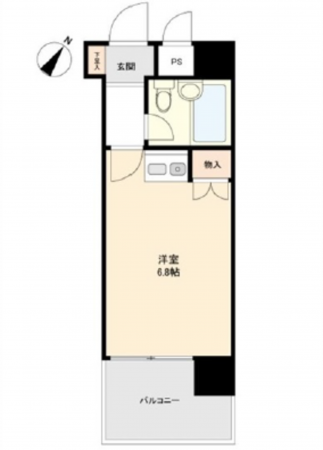 広島市南区皆実町、収益物件/マンションの間取り画像です