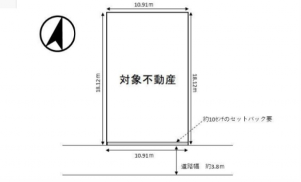 広島市東区戸坂桜西町、土地の間取り画像です