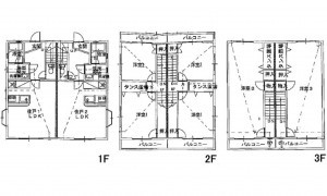 呉市押込西平町、収益物件/住宅の間取り画像です