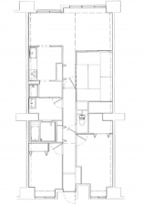 広島市東区山根町、マンションの間取り画像です