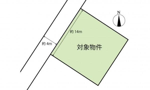呉市焼山此原町、土地の間取り画像です