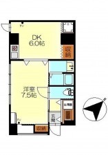 呉市中央、マンションの間取り画像です