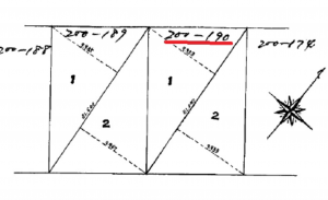 広島市東区戸坂南、土地の間取り画像です