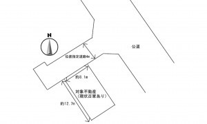 呉市押込、土地の間取り画像です