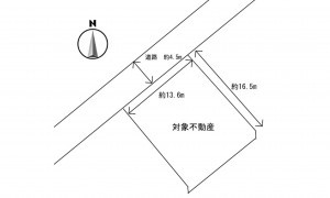 呉市焼山泉ヶ丘、土地の間取り画像です