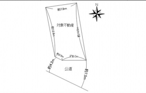 広島市南区青崎、土地の間取り画像です