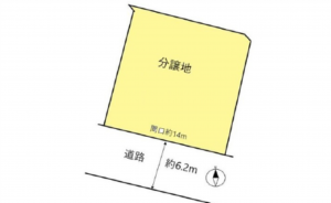 広島市東区戸坂新町、土地の間取り画像です