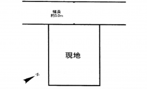 広島市東区馬木、土地の間取り画像です