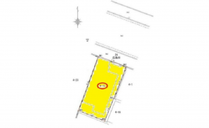 広島市西区三滝町、土地の間取り画像です