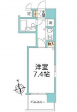 広島市西区打越町、マンションの間取り画像です