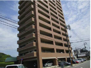 広島市西区三篠北町、マンションの外観画像です