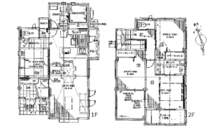 広島市南区堀越、新築一戸建ての間取り画像です