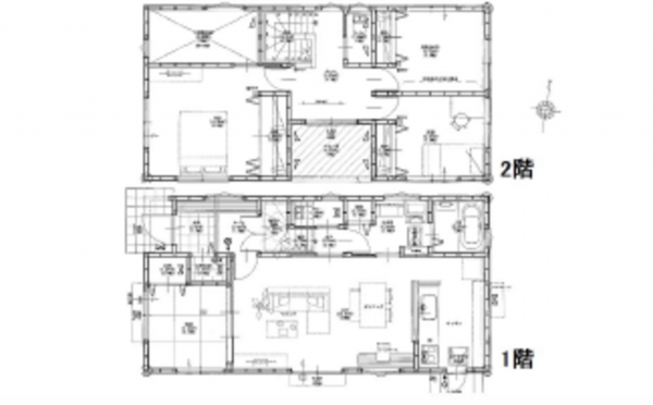 呉市広長浜、中古一戸建ての間取り画像です