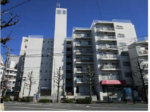 広島市東区牛田本町、マンションの外観画像です