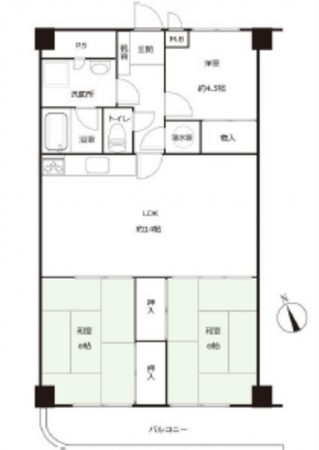 広島市中区国泰寺町、収益物件/マンションの間取り画像です