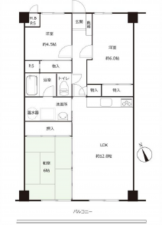 広島市中区国泰寺町、収益物件/マンションの間取り画像です