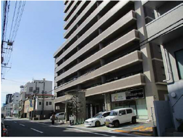 広島市西区三篠町、マンションの外観画像です