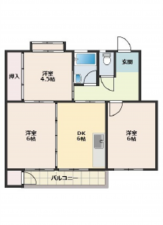 広島市西区井口鈴が台、収益物件/マンションの間取り画像です