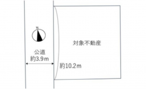 広島市南区青崎、土地の間取り画像です