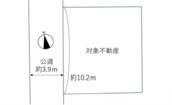 広島市南区青崎、土地の間取り画像です