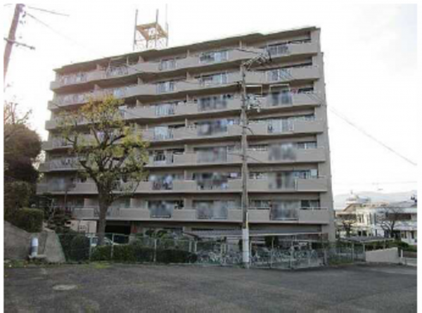 広島市東区牛田東、マンションの外観画像です