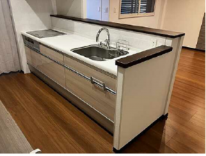 呉市伏原、中古一戸建てのキッチン画像です