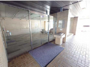 広島市南区宇品海岸、マンションのエントランス画像です