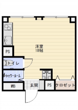 広島市東区光町、マンションの間取り画像です